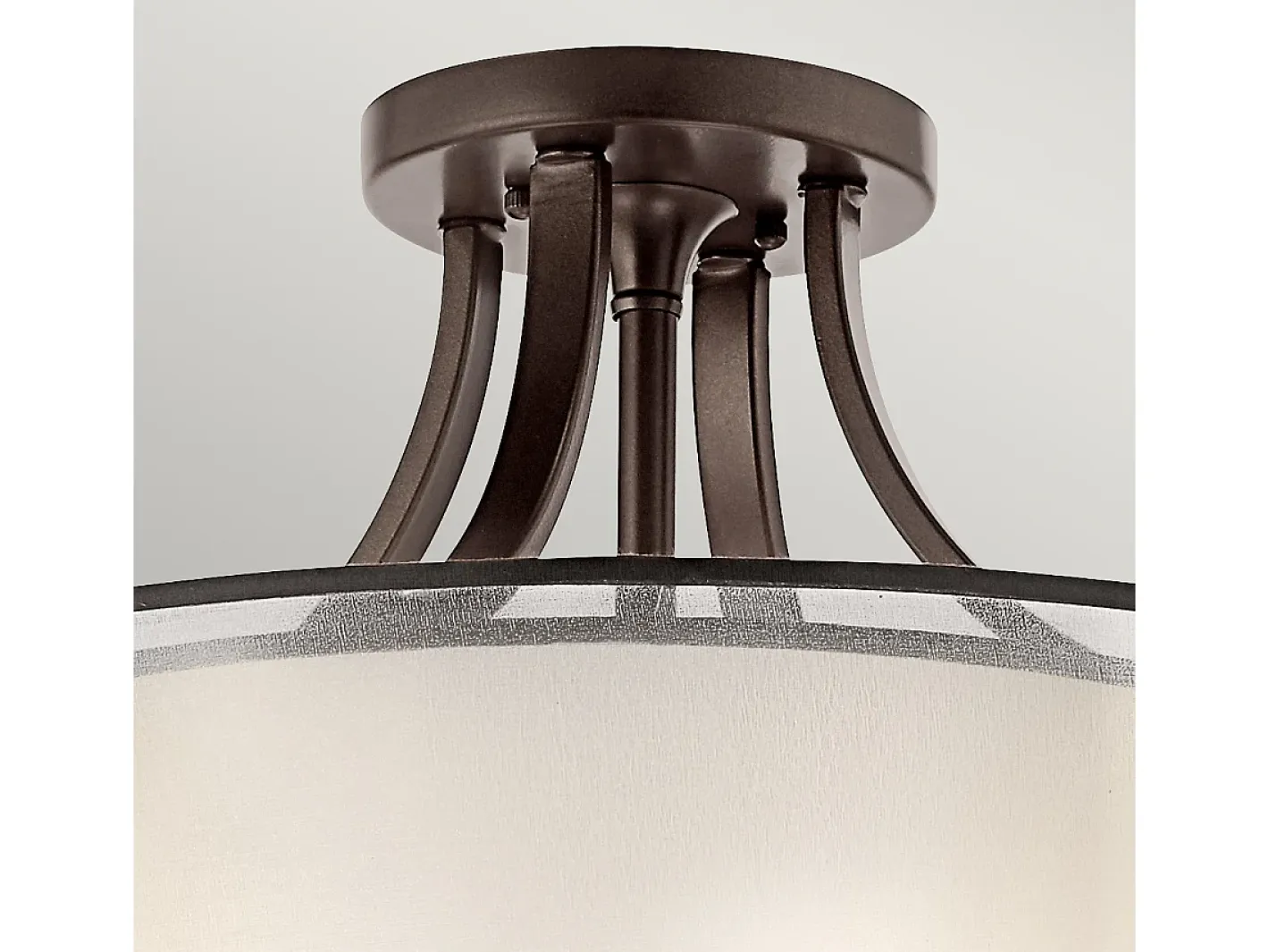 Best Elstead Lacey 4 Lätt semi-flush montering, Mission Bronze, E27 Bronce