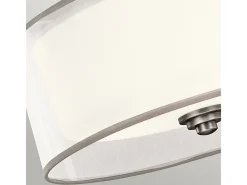 Discount Elstead Lacey 3 Lätt semi-spolfäste, antiktenn, E27 Gris