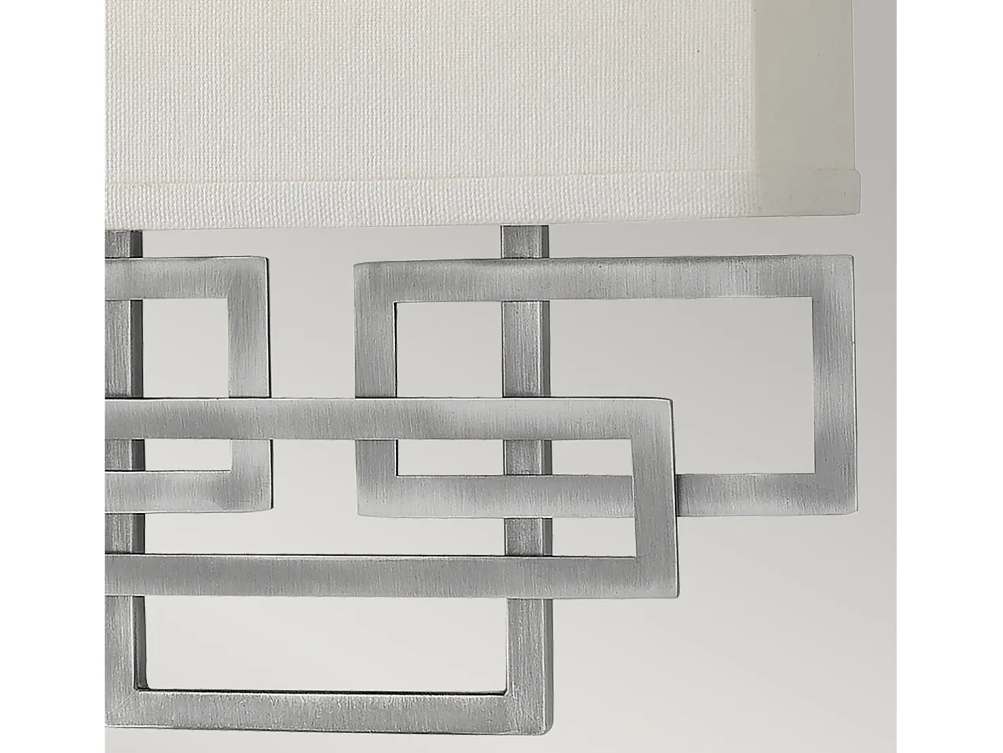 Elstead Lanza 2 ljus inomhusvägglampa nickel, E14 Gris Outlet