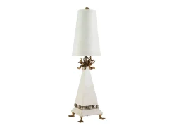 Lámpara De Mesa-Elstead Leda 1 ljus Bordslampa Cream, E27 Beige