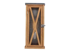 Best Elstead Lumiere 1 Ljus Utomhus Liten Vägglykta Ljus Natur Ek IP44, E27 Marru00f3n