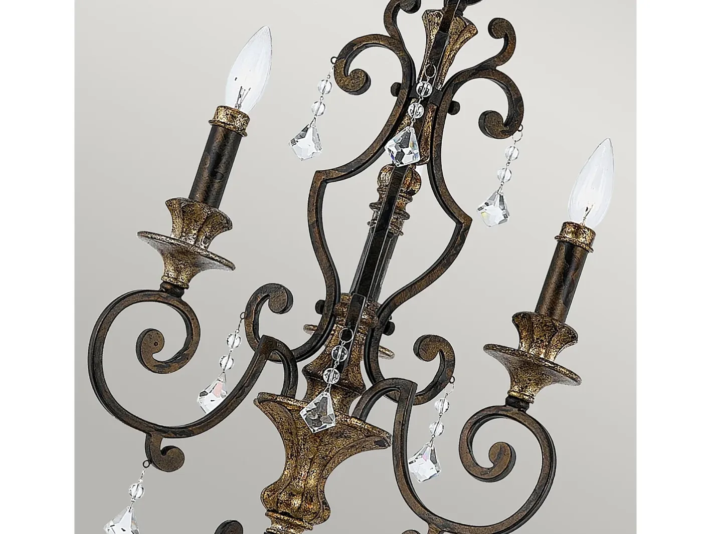 Elstead Marquette Ljuskrona 3 ljus antik bronsfinish, E14 Bronce Clearance