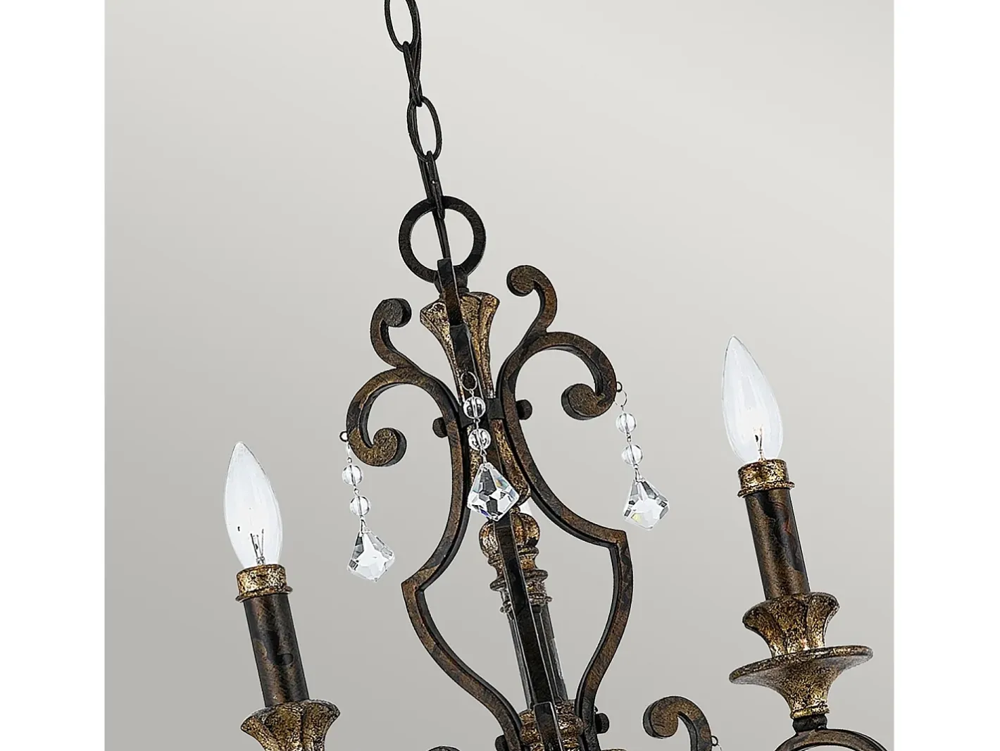 Elstead Marquette Ljuskrona 3 ljus antik bronsfinish, E14 Bronce Clearance