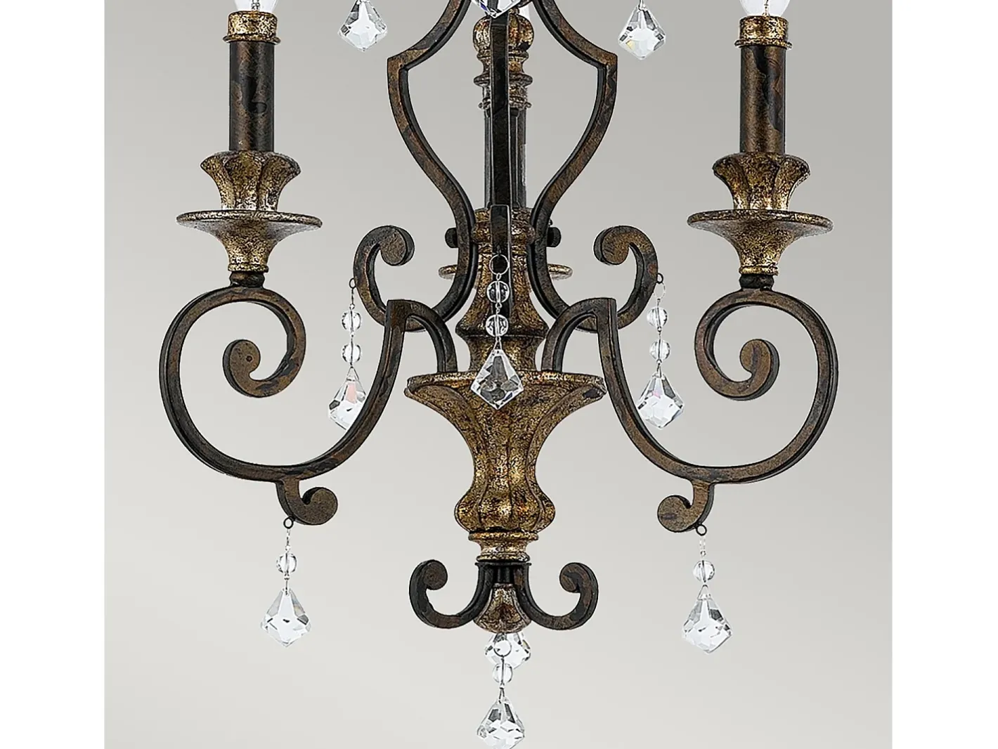 Elstead Marquette Ljuskrona 3 ljus antik bronsfinish, E14 Bronce Clearance