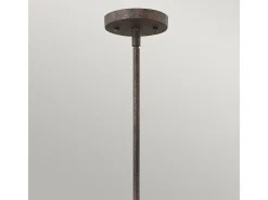 Lámpara Suspendida-Elstead Middlefield 1 Lätt Tak Mini Pendel Järnrost, E27 Gris