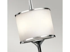 Aplique Para Pared-Elstead Mona 2 ljus inomhus vägglampa polerad krom, G9 Gris