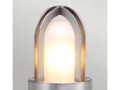 New Elstead Paignton Utomhuspollare i rostfritt stål (silver), IP55 Gris