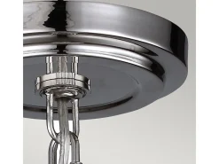 Lámpara Suspendida-Elstead Parkman 1 ljus liten klot takhänge polerad nickel, E27 Gris