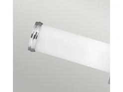 Aplique Para Pared-Elstead Payne 2 ljus inomhusvägglampa polerad krom IP44, G9 Gris
