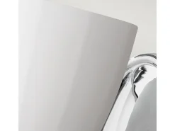 Aplique Para Pared-Elstead Perry 1 ljus inomhusljus vägglampa polerad krom IP44, G9 Gris