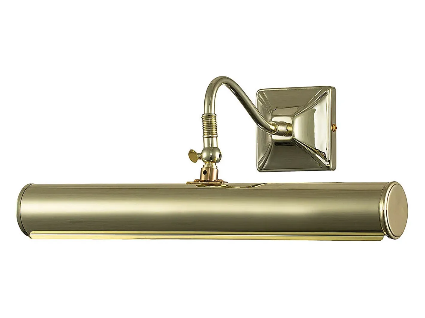 Aplique Para Pared-Elstead Picture Light 2 Ljus Storbild Vägglampa Polerad Mässing, E14 Camel