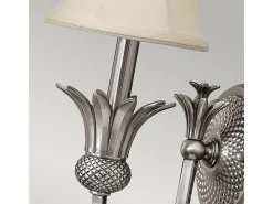 Elstead Plantation 1 ljus inomhusljus vägglampa polerad antik nickel, E14 Gris Outlet