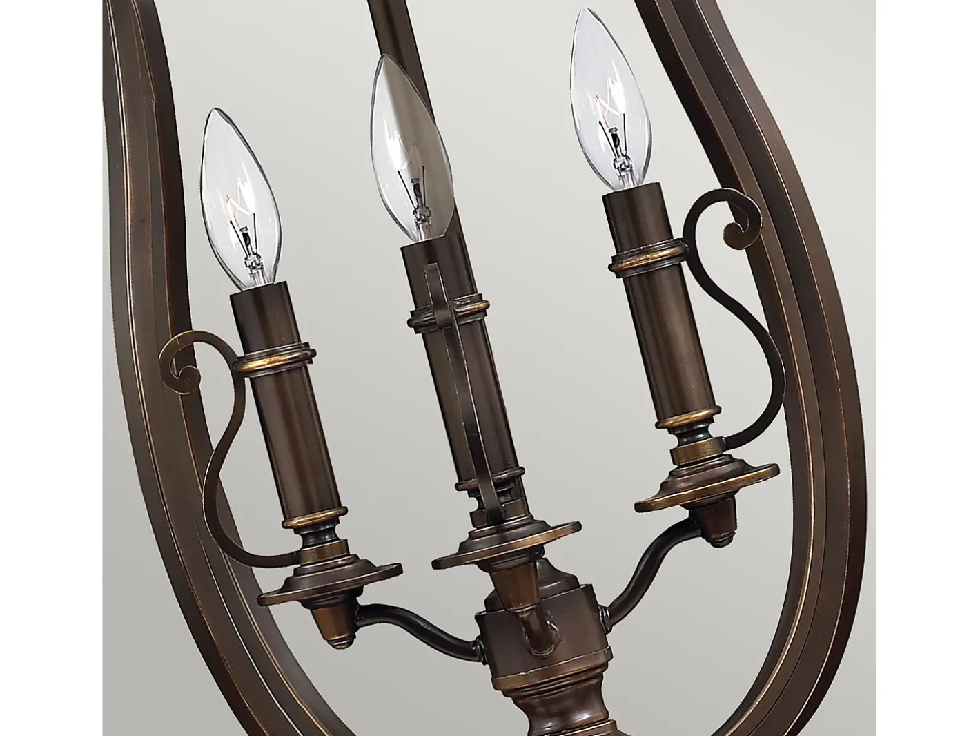 New Elstead Plymouth 4 Lätt takhänge Olde Bronze, E14 Bronce