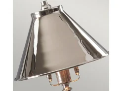 Lámpara De Mesa-Elstead Provence 1 ljus bordslampa polerad nickel, E14 Gris