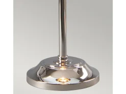 Lámpara De Mesa-Elstead Provence 1 ljus bordslampa polerad nickel, E14 Gris