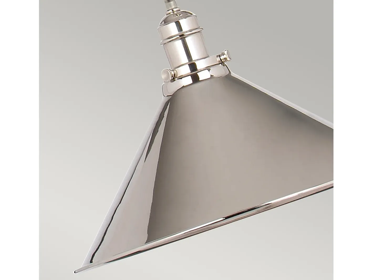 Discount Elstead Provence 1 ljuskupol takhänge polerad nickel, E27 Gris