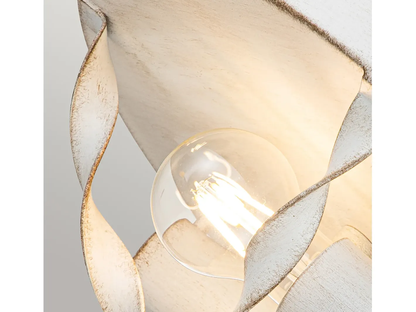 New Elstead Quoizel Bradbury Semi Flush Taklampa Antik Vit Blanco
