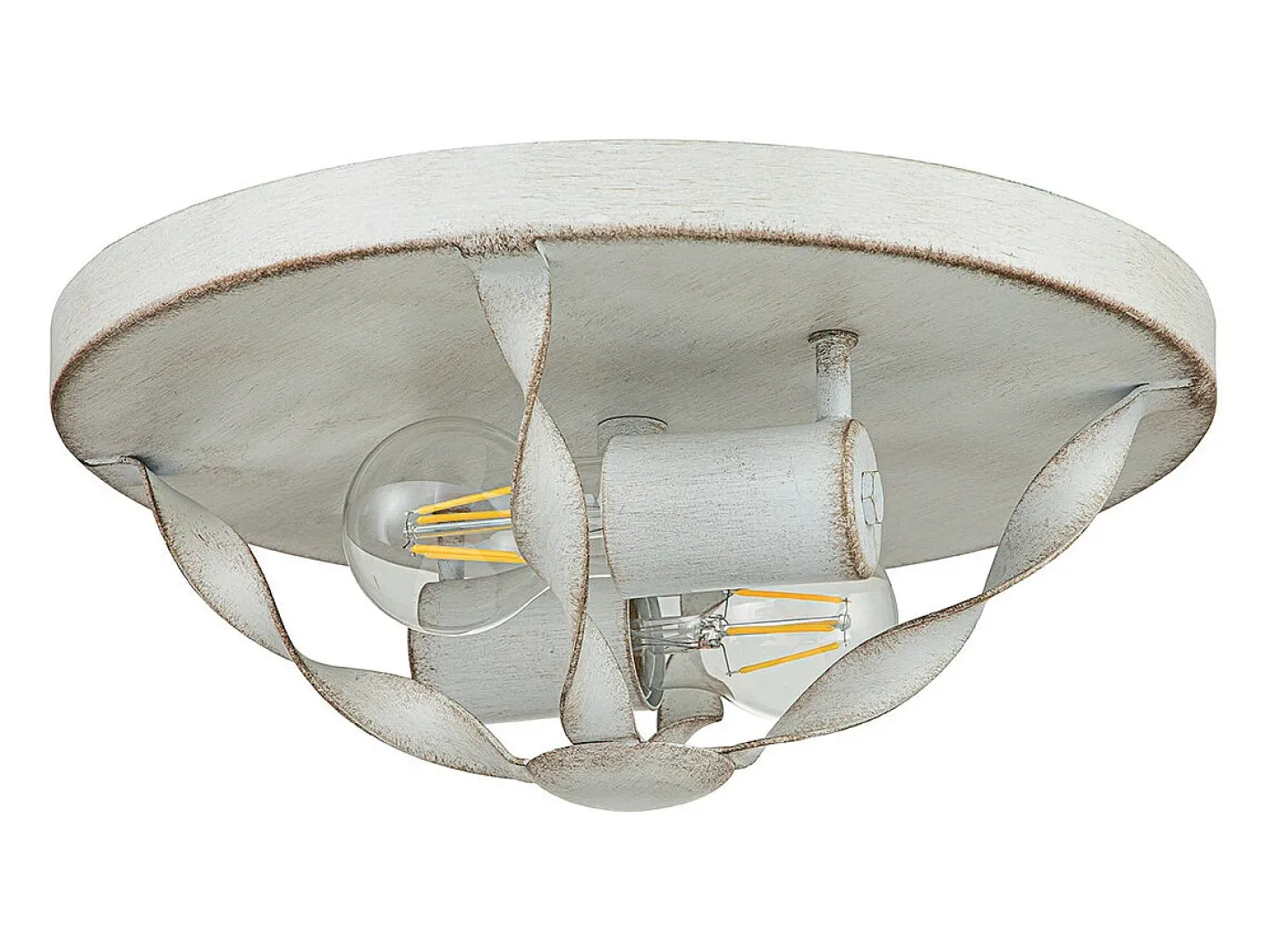New Elstead Quoizel Bradbury Semi Flush Taklampa Antik Vit Blanco