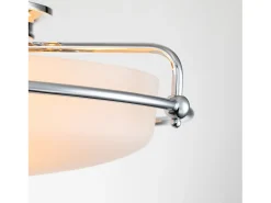 Clearance Elstead Quoizel Griffin Skål Semi Flush Taklampa Polerad Krom Gris