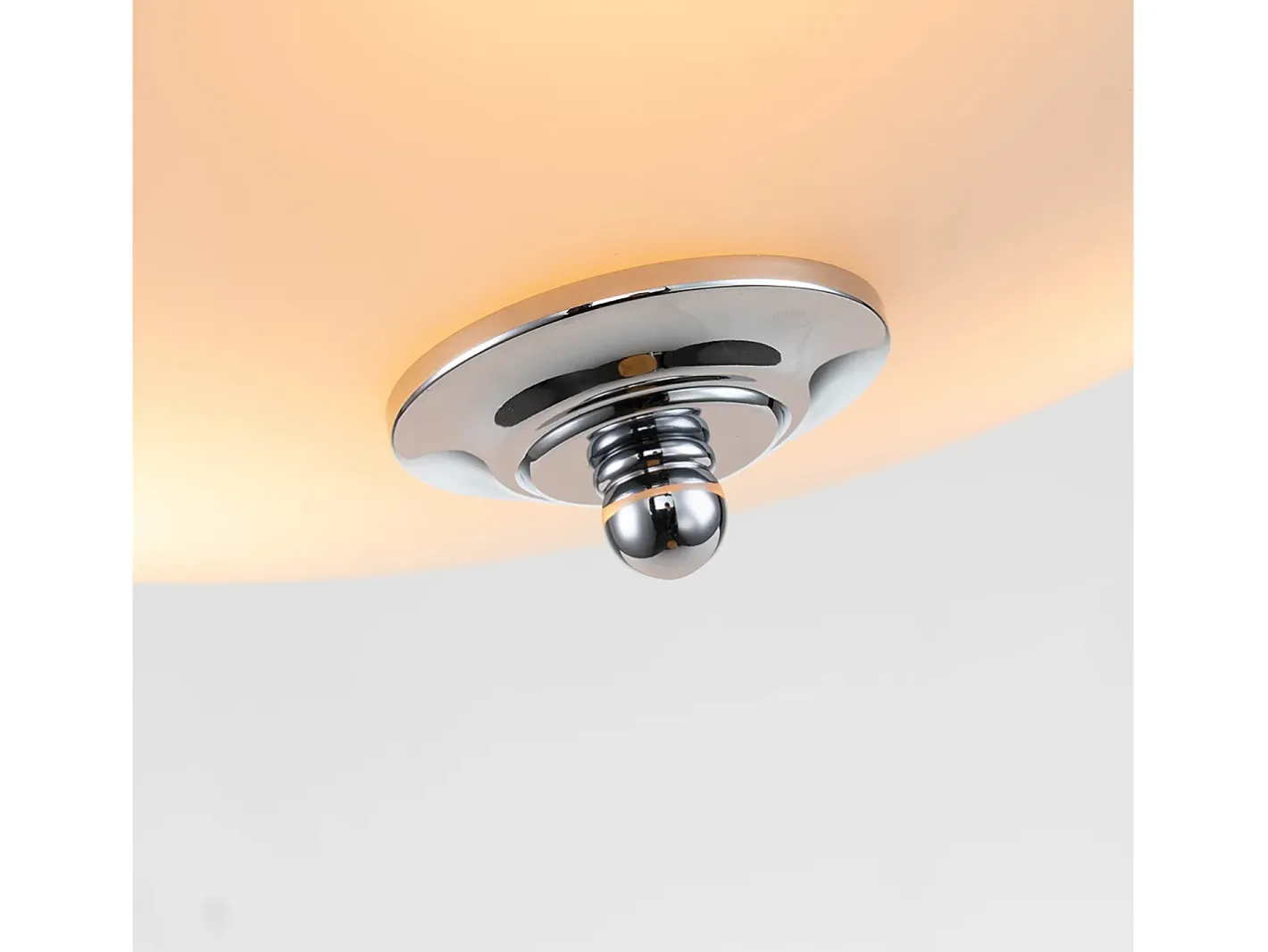 Clearance Elstead Quoizel Griffin Skål Semi Flush Taklampa Polerad Krom Gris