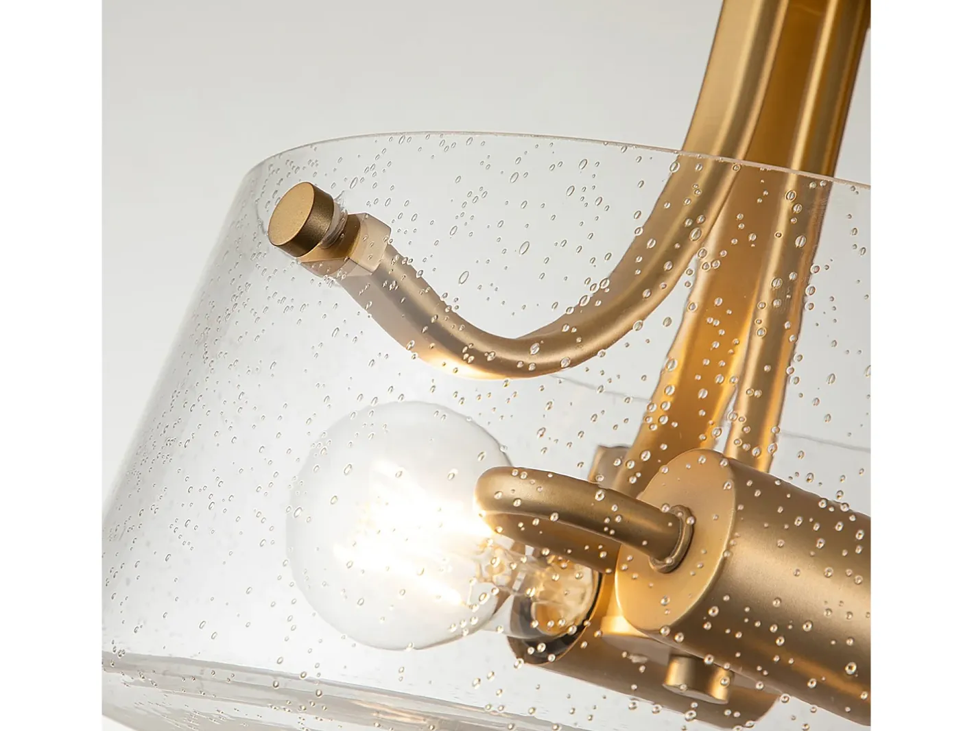 Discount Elstead Quoizel Hollister Skål Semi Flush Ceiling Light Borstad mässing Camel