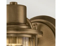 Aplique Para Pared-Elstead Quoizel Riggs Vägglampa Weathered Brass, IP44 Camel
