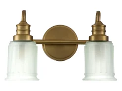 Elstead Quoizel Swell Vägglampa Borstad mässing, IP44 Camel Sale