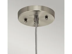 Outlet Elstead Riviera 1 ljushänge, borstad nickel, E27 Gris