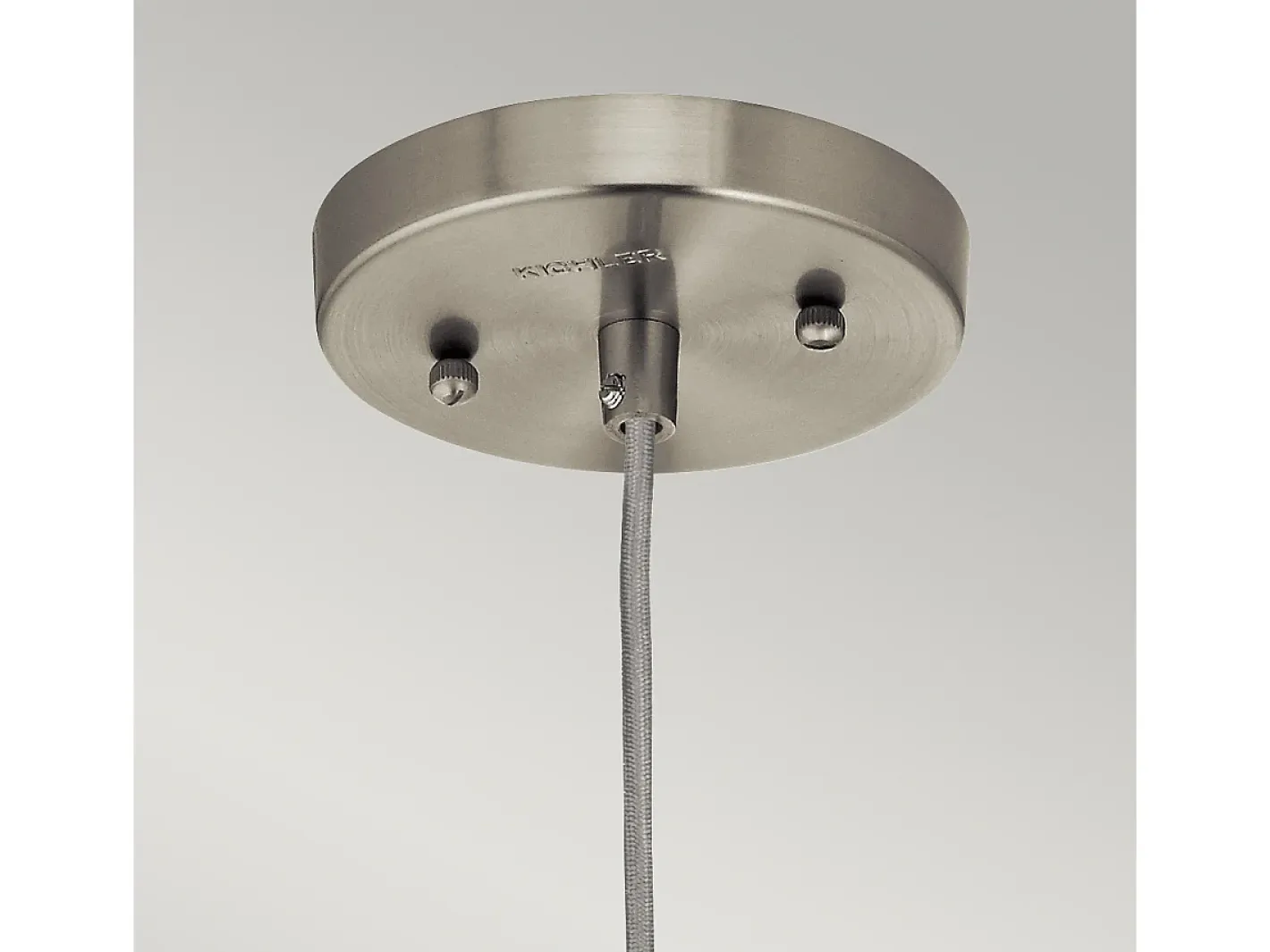 Outlet Elstead Riviera 1 ljushänge, borstad nickel, E27 Gris