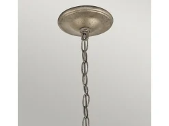 Lámpara Suspendida-Elstead Rosalie 5 ljus ljuskrona guldfinish, E14 Dorado