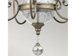 Lámpara Suspendida-Elstead Rosalie 5 ljus ljuskrona guldfinish, E14 Dorado