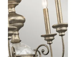 Lámpara Suspendida-Elstead Rosalie 5 ljus ljuskrona guldfinish, E14 Dorado