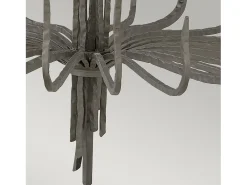 Lámpara Suspendida-Elstead Spyre 6 ljus ljuskrona bronsfinish, E14 Bronce