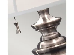 Elstead Stateroom 2 Ljus Bordslampa Antik Nickel, E27 Gris