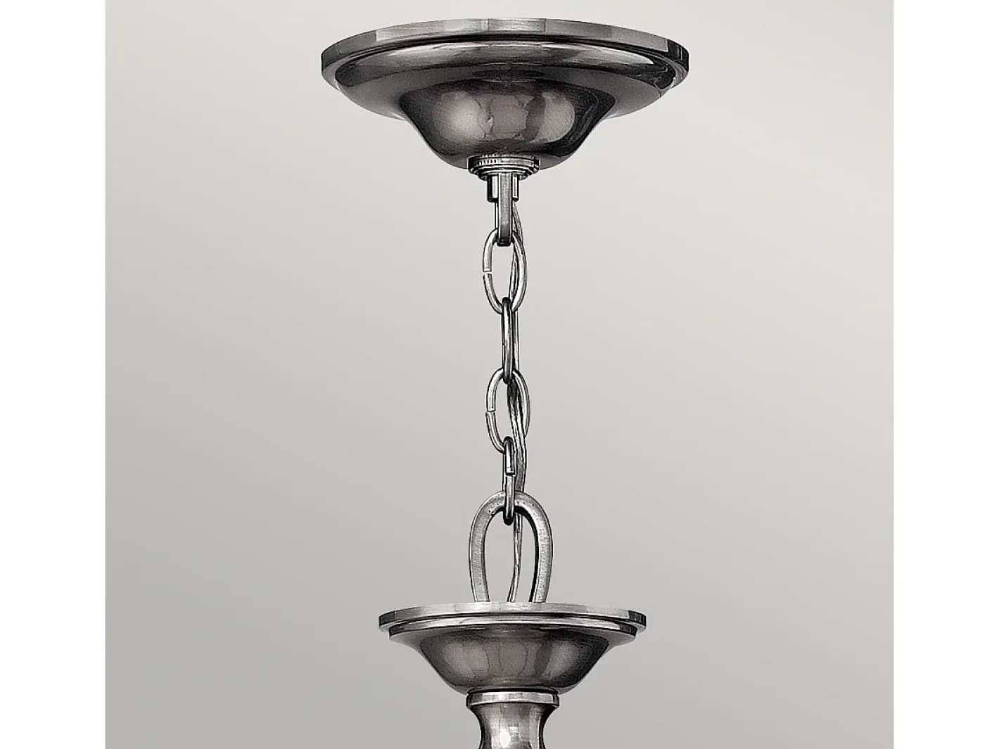 Elstead Sussex 5 ljus flerarmad ljuskrona i borstad nickelfinish, E14 Gris Discount