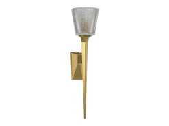 Aplique Para Pared-Elstead Verity Vägglampa Borstad mässing, IP44 Camel