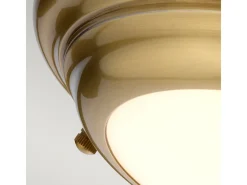Outlet Elstead Welland 1 Ljus Mini LED Flush Light - Åldrad mässing Dorado