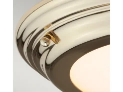 Elstead Welland LED 1 Light Flush Light - Polerad mässing Camel Online