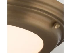 Elstead Welland LED 1 Light Flush Light - Åldrad mässing Dorado Outlet