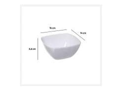 5five Vajilla|Presentación Y Servicio-Ensaladera de cerámica blanca de 25 cm. Blanco