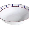 Online Ensaladera Vasca Azul 26cm Nova Styl - Porcelana Blanca - Decoración Roja y Azul