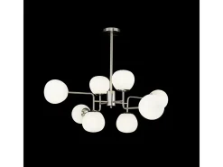 Sale Maytoni Erich Globe Lámpara Colgante de Techo Níquel, 8 Luces, E14 Gris