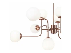 Maytoni Lámpara Suspendida-Erich Lámpara de Techo Globe Latón, 12 Luces, E14 Camel