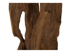 New Escultura decorativa artesanal en madera de teca estilo étnico Rakat Marru00f3n