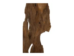 New Escultura decorativa artesanal en madera de teca estilo étnico Rakat Marru00f3n