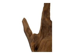Discount Escultura estilo étnico en madera de teca tallada a mano Taka Marru00f3n