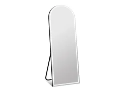 Best Vente-unique Espejo arco con pie y leds, L. 60 x Al. 150 cm, , DAELYA Negro