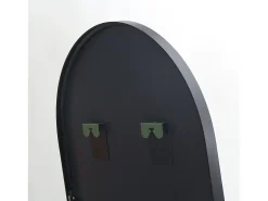 Espejo-Espejo arqueado de cuerpo entero, 162 x 53 cm, de pared, para salón, color Negro