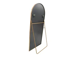 Espejo arqueado de cuerpo entero, 180 x 80 cm, de pared, para salón, Dorado Discount