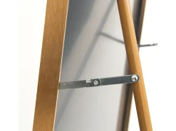 Espejo arqueado de cuerpo entero, 180 x 80 cm, de pared, para salón, Dorado Discount